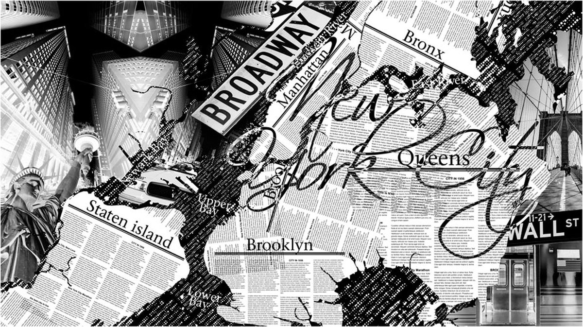 Fotobehang - New York news.