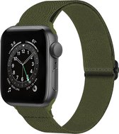 Bandje Geschikt Voor Apple Watch Bandje 42/44/45 mm Nylon Horloge Band Verstelbare Gesp - Geschikt Voor Apple Watch 1-8 / SE - 42/44/45 mm Nylon - Donkergroen