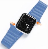Dux Ducis Geschikt voor Apple Watch 1 / 2 / 3 / 4 / 5 / 6 / 7 / 8 / 9 / SE / Ultra 49MM/45MM/44MM/42MM Bandje Magneetsluiting Blauw