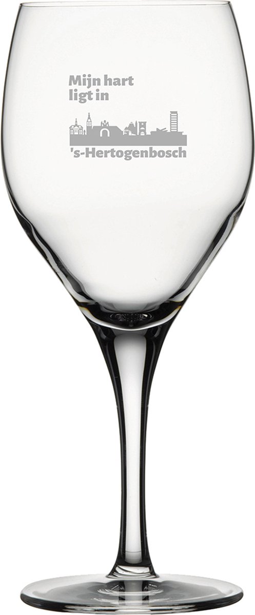 Gegraveerde Rode wijnglas 42,5cl Den Bosch