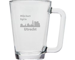 Gegraveerde theeglas 26cl Utrecht