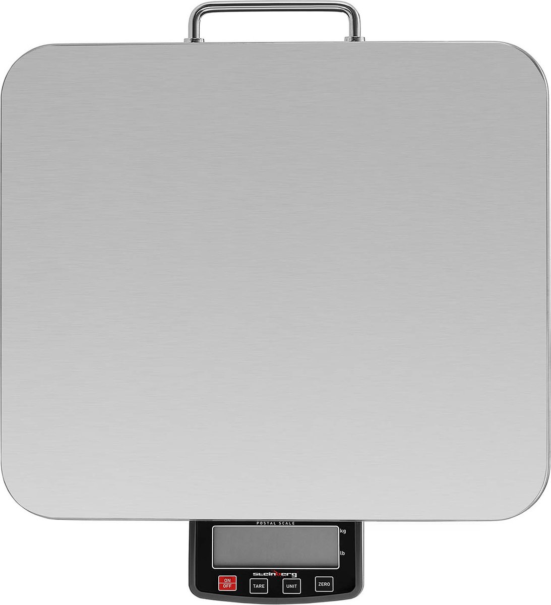 Bilancia Pesapacchi Steinberg Systems SBS-PT-100SK - Capacità 100 Kg, Precisione 0,05 Kg, Display LCD, Superficie Inox 35,5x40,5 Cm