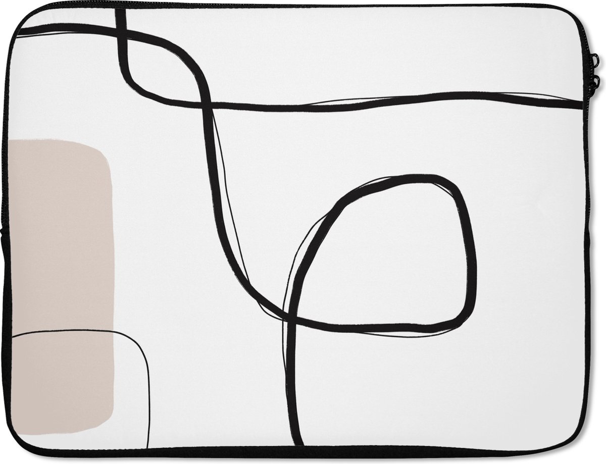 Laptophoes - Pastel - Abstract - Minimalisme - Design - Laptop sleeve - Laptop case - 15 6 Inch