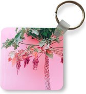 Porte-clés - Cadeaux - Palmier - Tropical - Rose - Été - Plastique