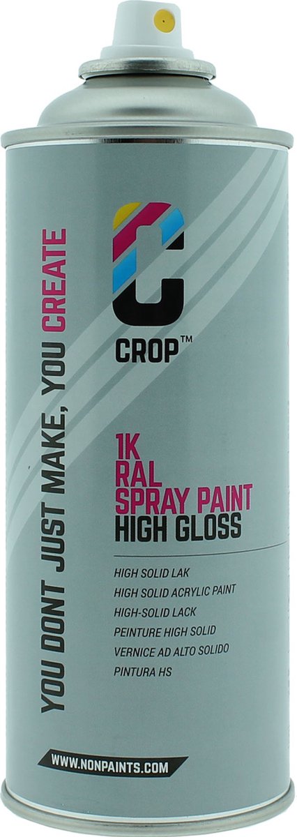 CROP Bombe Peinture RAL 1018 Jaune zinc 400ml - CROP