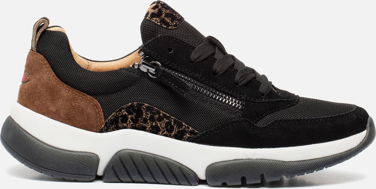 Gabor Sneakers zwart leopard Synthetisch - Dames - Maat 39 | bol.com