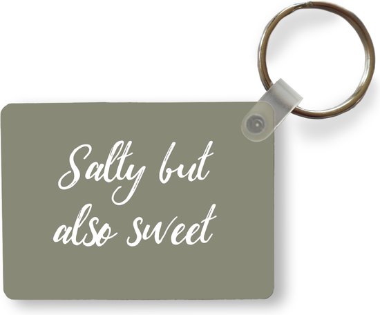 Porte-clés - Salé mais aussi sucré - Proverbes - Citations - Herbes - Cadeaux à distribuer - Plastique