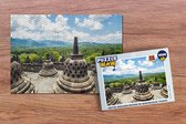 Puzzel Witte wolken boven de Borobudur tempel - Legpuzzel - Puzzel 1000 stukjes volwassenen