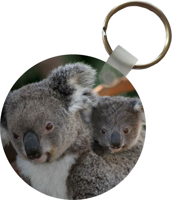 Sleutelhanger - Koala's - Vader - Zoon - Kids - Jongens - Meiden - Plastic - Rond - Uitdeelcadeautjes