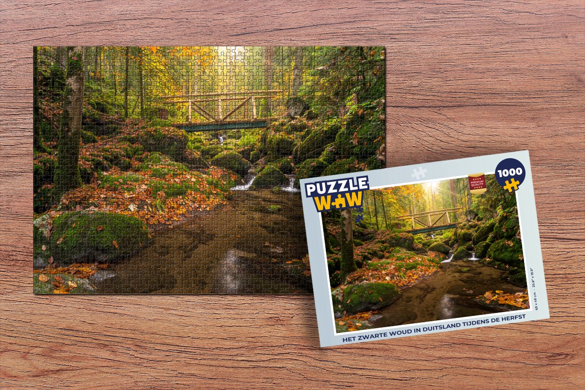 Puzzel Het Zwarte Woud in Duitsland tijdens de herfst - Legpuzzel - Puzzel 1000 stukjes volwassenen
