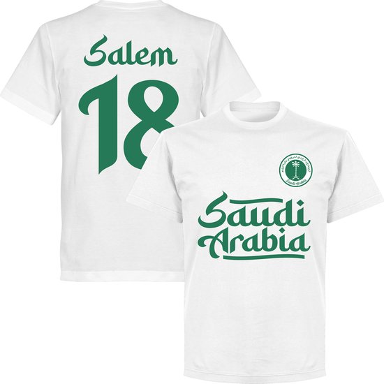 Saudi-Arabië Salem 18 Team T-shirt - Wit - 5XL