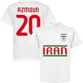 Iran Azmoun 20 Team T-Shirt - Wit - 4XL