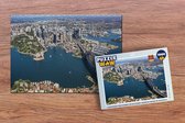 Puzzel Luchtfoto van Sydney en de Sydney Harbour Bridge in Australië - Legpuzzel - Puzzel 1000 stukjes volwassenen
