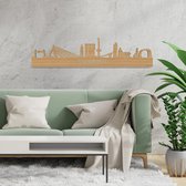 Skyline Rotterdam Bamboe hout - 100 cm - Woondecoratie - Wanddecoratie - Meer steden beschikbaar - Woonkamer idee - City Art - Steden kunst - Cadeau voor hem - Cadeau voor haar - Jubileum - Trouwerij - WoodWideCities