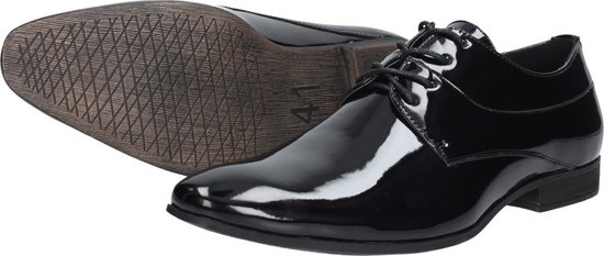 Bottesini heren lakschoenen Gekleed Laag - Zwart lak - Maat 41