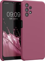 coque kwmobile pour Samsung Galaxy A32 5G - Coque avec revêtement en silicone - Coque pour smartphone violet orchidée