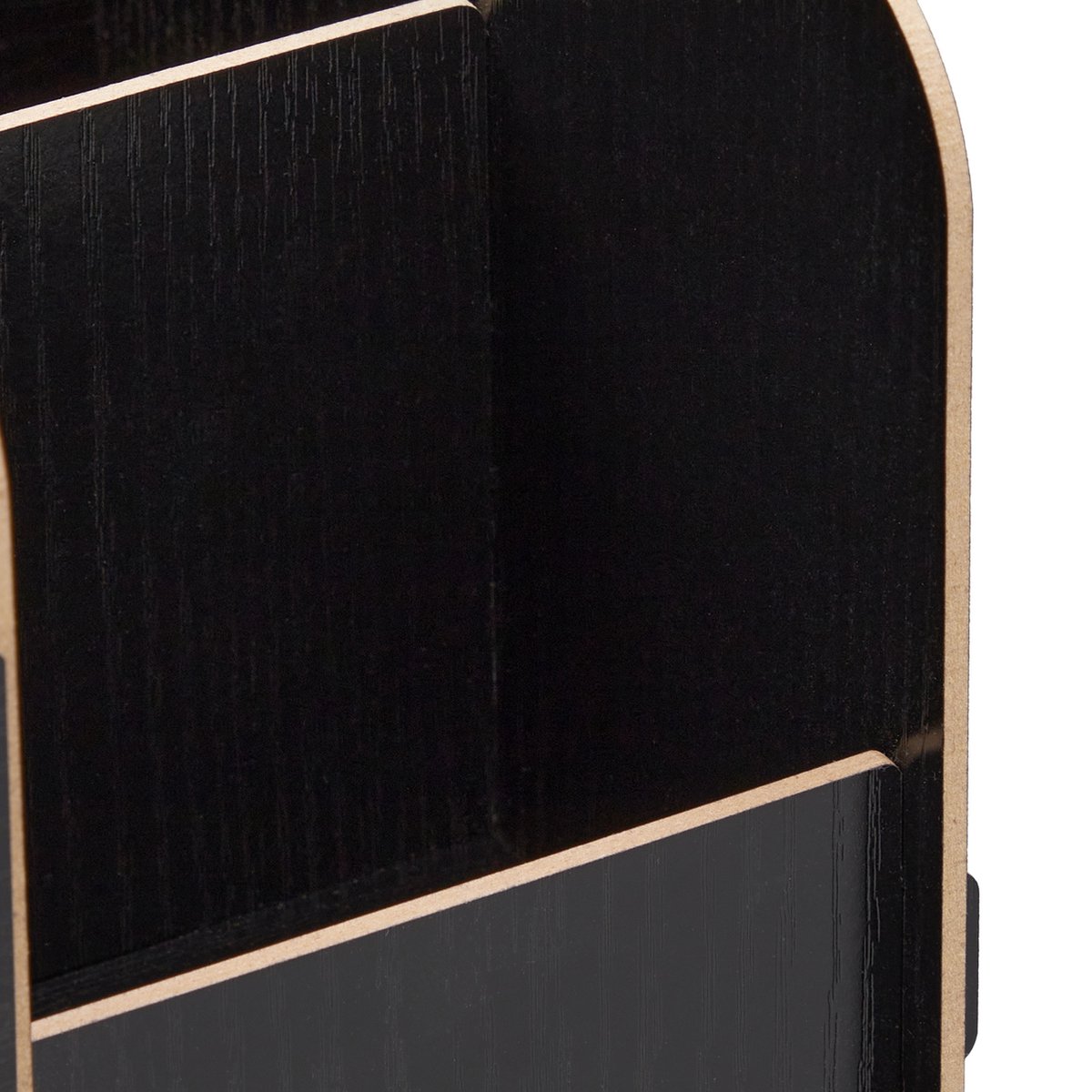 Organiseur de bureau à 7 tiroirs - Porte-stylos en métal argenté pour