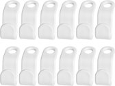 WiseGoods Luxe Set Mini Hangers Voor Kleerhangers - Kleerhanger Hanger - Kledinghanger Haak - Kledinghangers Haken - Wit - 12st
