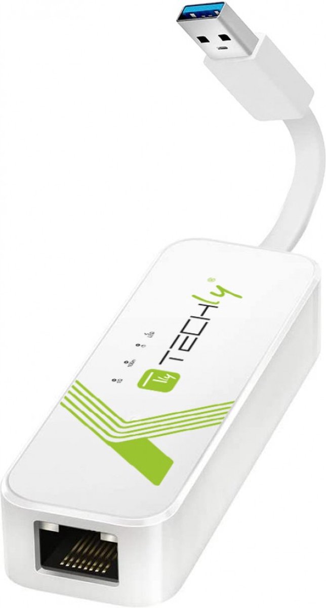 Techly IDATA USB-ETGIGA-3A USB3.0 Ethernet gigabit netwerkkaart