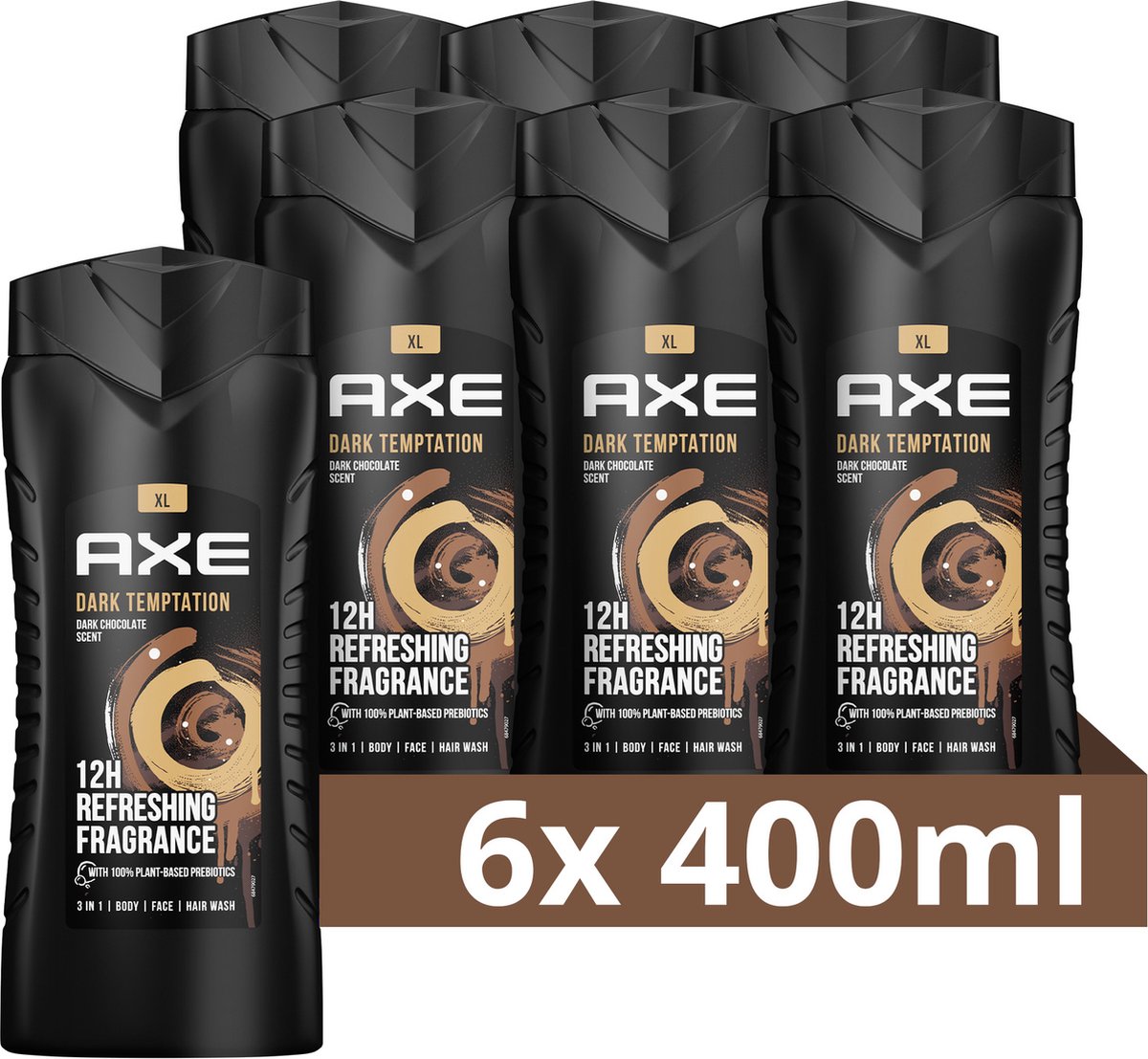 Axe Dark Temptation Douchegel - x 400 ml - Voordeelverpakking |