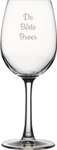 Gegraveerde witte wijnglas 36cl De Bêste Heit