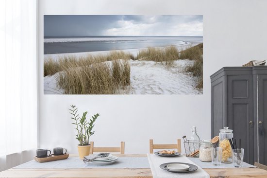 Stickers muraux - Mer du Nord - Dunes - Water - 160x80 cm - Feuille adhésive