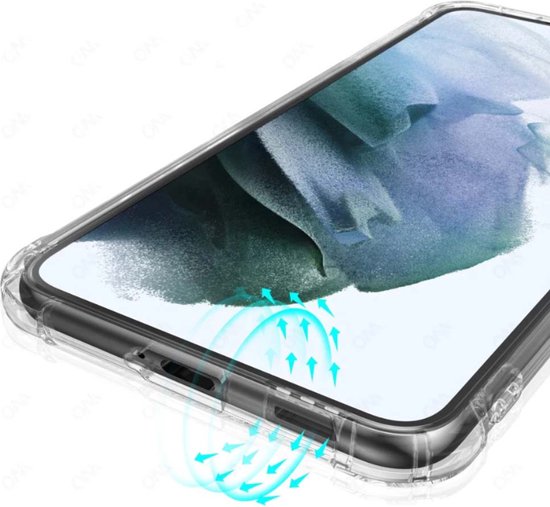 Coque en siliconen hoesje TPU antichoc transparente Smartphonica Samsung Galaxy A52 avec pare-chocs / coque arrière
