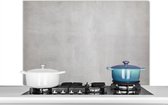 Spatscherm keuken 100x65 cm - Kookplaat achterwand Beton - Grijs - Cement - Industrieel - Structuur - Muurbeschermer - Spatwand fornuis - Hoogwaardig aluminium