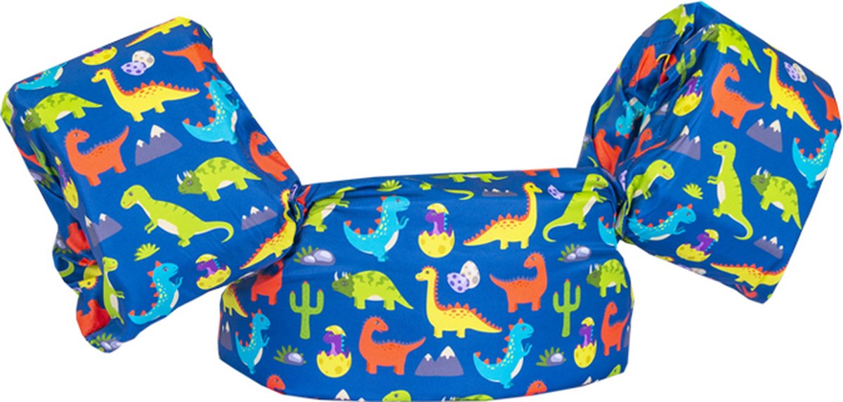 HappySwimmer - Puddle Jumper zwembandjes/zwemvest voor peuters en kleuters met dinosaurus print