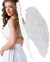 Boland - Engelenvleugels wit (87 x 72 cm) Wit - Volwassenen - Vrouwen - Engel - Halloween en Horror- Feeën, Elfjes en Engeltjes- Fantasy