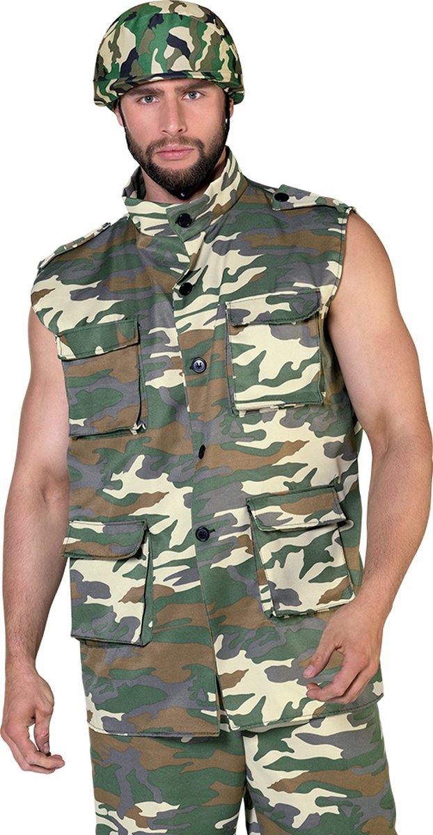 Casque militaire imprimé camouflage adulte : Deguise-toi, achat de  Accessoires