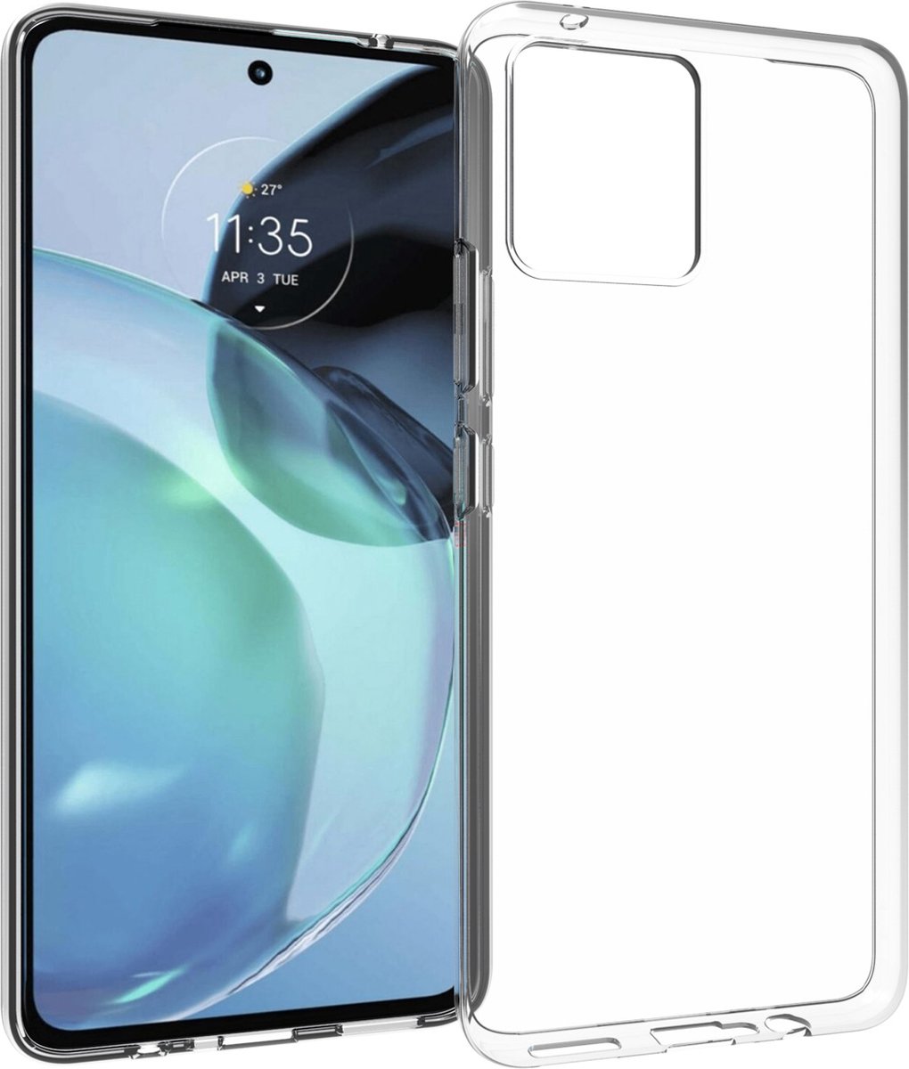 Accezz Hoesje Geschikt voor Motorola Moto G72 Hoesje Siliconen - Accezz Clear Backcover - Transparant