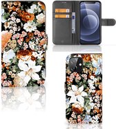 Hoesje Geschikt voor iPhone12 | 12 Pro (6.1") Dark Flowers
