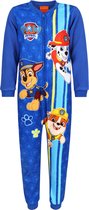 Paw Patrol Chase, Marshall, Rubble - Onesie pyjama / jumpsuit voor jongens, fleece, blauw OEKO-TEX / 92-98