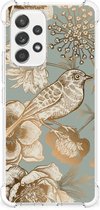 Case geschikt voor Samsung Galaxy A53 5G Vintage Bird Flowers