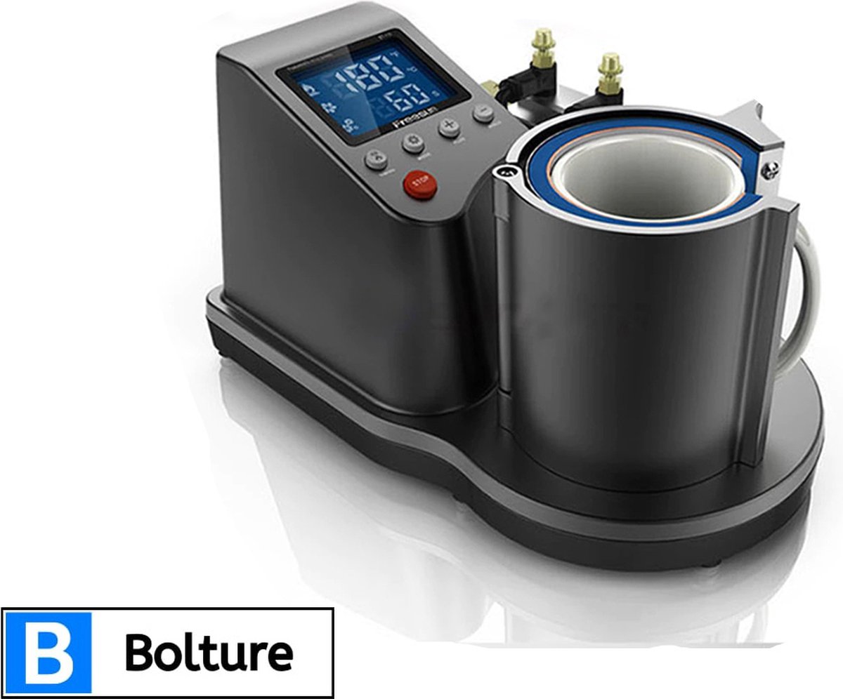 Bolture Mokkenpers - Sublimatie Printer - Heat Press Machine - Drukpers - Warmte Pers - Hittepers - 280W