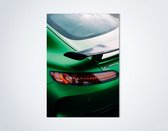 Mercedes GTR Groen - Autoposter | Kinderkamer | Slaapkamer | Kantoor