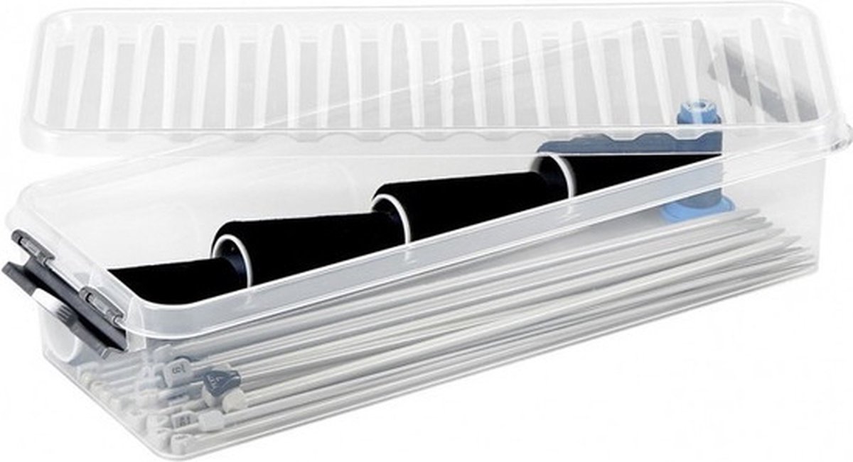 10x Sunware Q-Line boîtes de rangement / boîtes de rangement 6,5 litres  48,5 x 19 x
