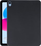 Mobigear - Tablethoes geschikt voor Dunne Apple iPad 10 (2022) Hoes Flexibel TPU | Mobigear Basics Backcover | iPad 10 (2022) Case | Back Cover - Zwart