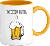 Big dick 3 bière - Cadeau de vêtements de Bières - idée cadeau de paquet de bière - verres à bière drôles boivent des textes et des phrases de fête - Mug - Jaune
