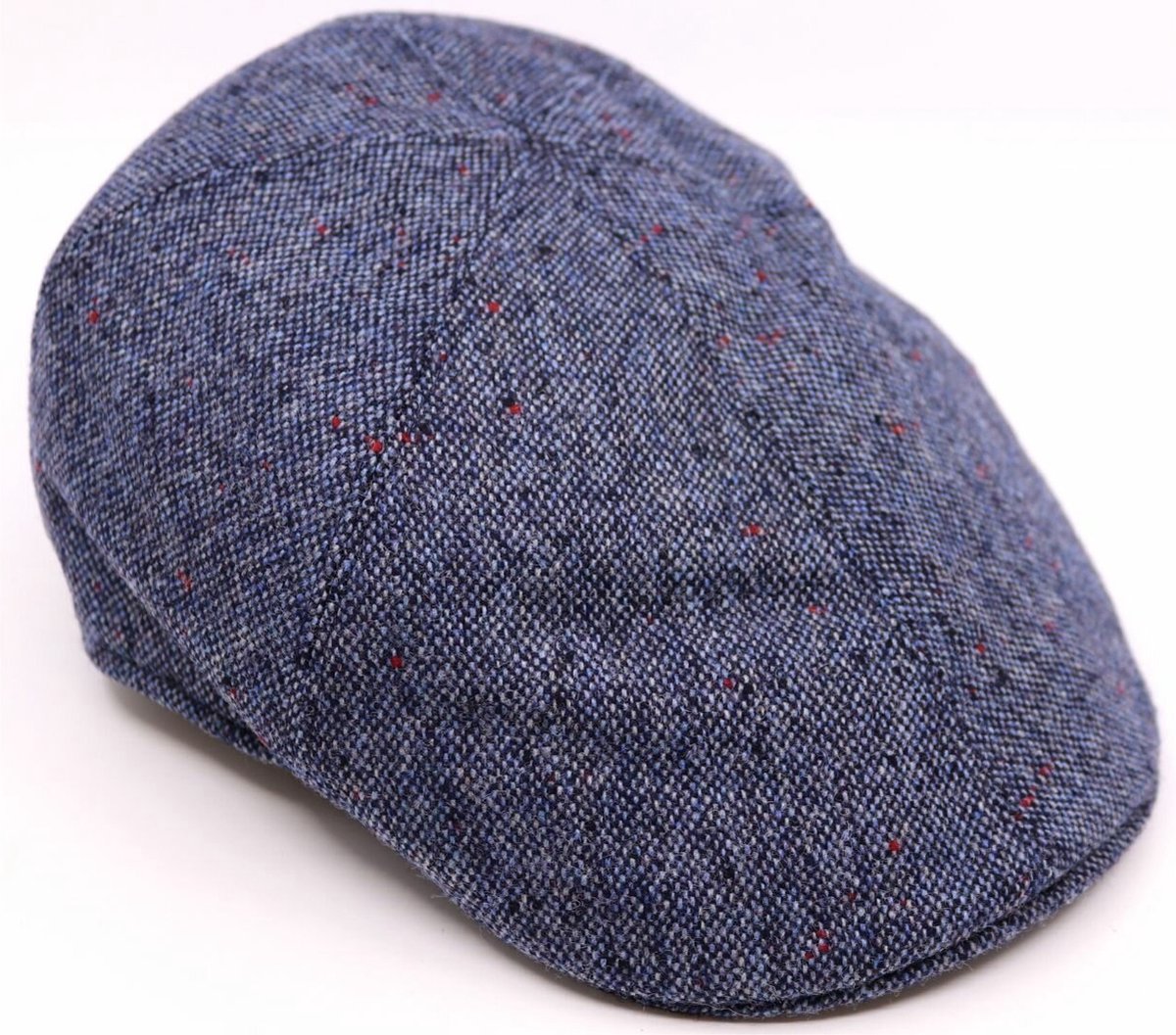 Portaluri Flat Cap Six Panel Wol Spikkel Blauw maat 55