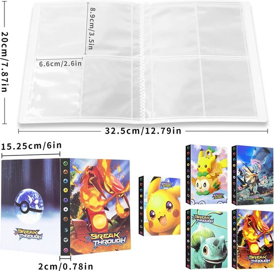 Album de collection pour cartes Pok?�mon - Pochette de cartes - Pochette de collection | bol.com