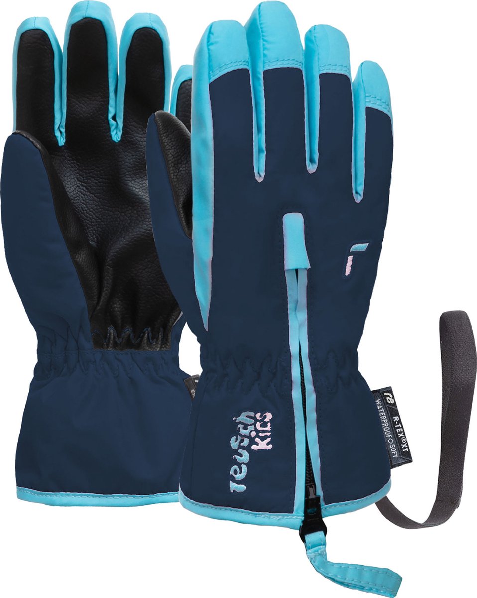 Reusch Fingerhandschuhe Ben Donkerblauw-lichtbruin
