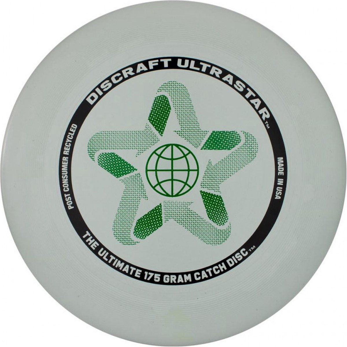 Frisbee Discraft UltraStar Recycled Stone 175 gr DCUSRS Wit 27,5 cm
