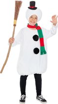 FUNIDELIA Sneeuwpop Kostuum Voor voor meisjes en jongens - Maat: 122 - 134 cm