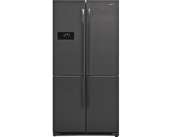 Vestfrost VR-FW916-1E0D - Koel-vriescombinatie - Black RVS - 588 Liter - ijsblokjesproductie - Maxi-Fresh filter - 0 ° compartiment - NoFrost - ION technologie