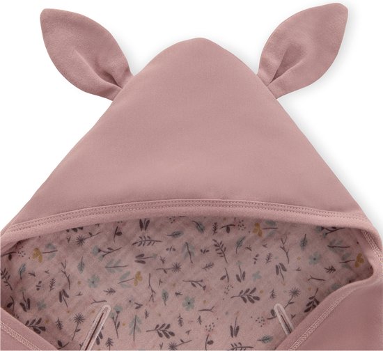 hauck baby wikkeldeken Snuggle N Dream/Katoen/Universeel voor babybak, autostoeltje, wandelwagen, buggy, babybedje, wipstoeltje/Voor 3- en 5- puntsgordelsystemen/Wasbaar op 40 °C/Bambi Rose