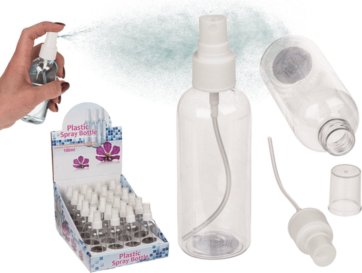 Flesje met Spray 90ml Leeg 1 Stuk