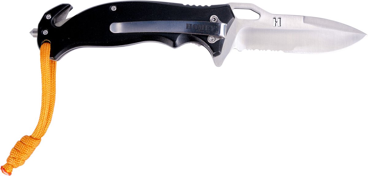 Homey's Henry zakmes - 20cm - RVS/aluminium - on the road - 4 functies