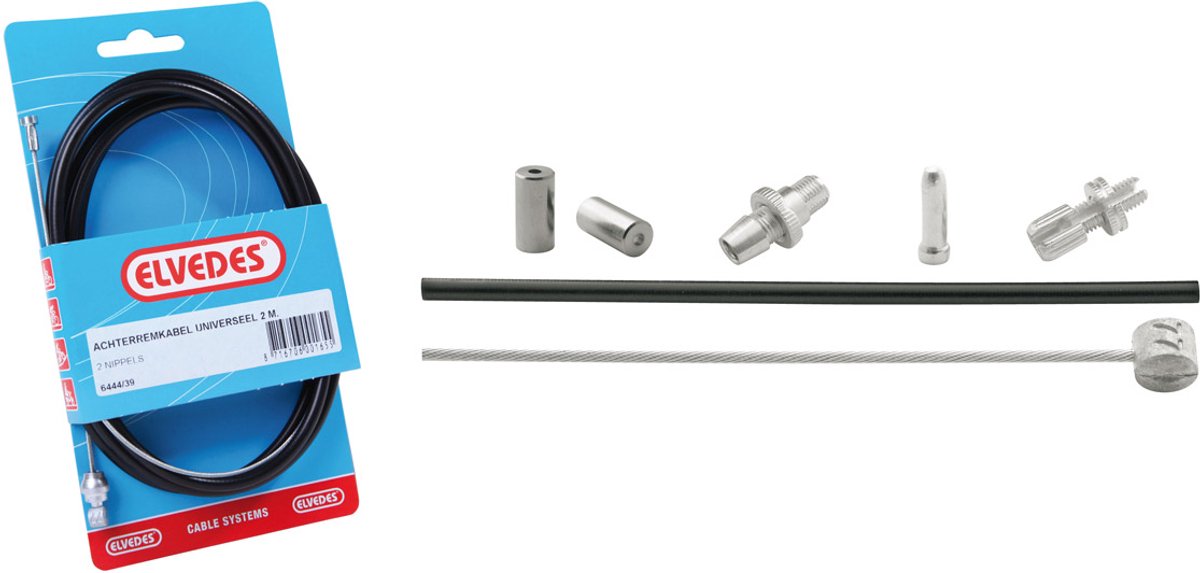 Voorremkabel compleet Elvedes universeel passend op Shimano Nexus Rollerbrake en V-Brake